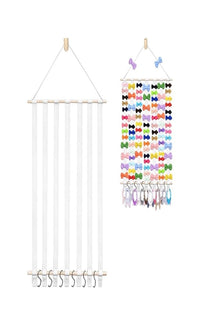 Thumbnail for Baby Hair Accessory Hanging Storage Display (60+ headbands & 40+ bow clips