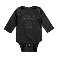 Thumbnail for Don't Mind Me - I'm Just Teething - Long Sleeve Onesie - DC