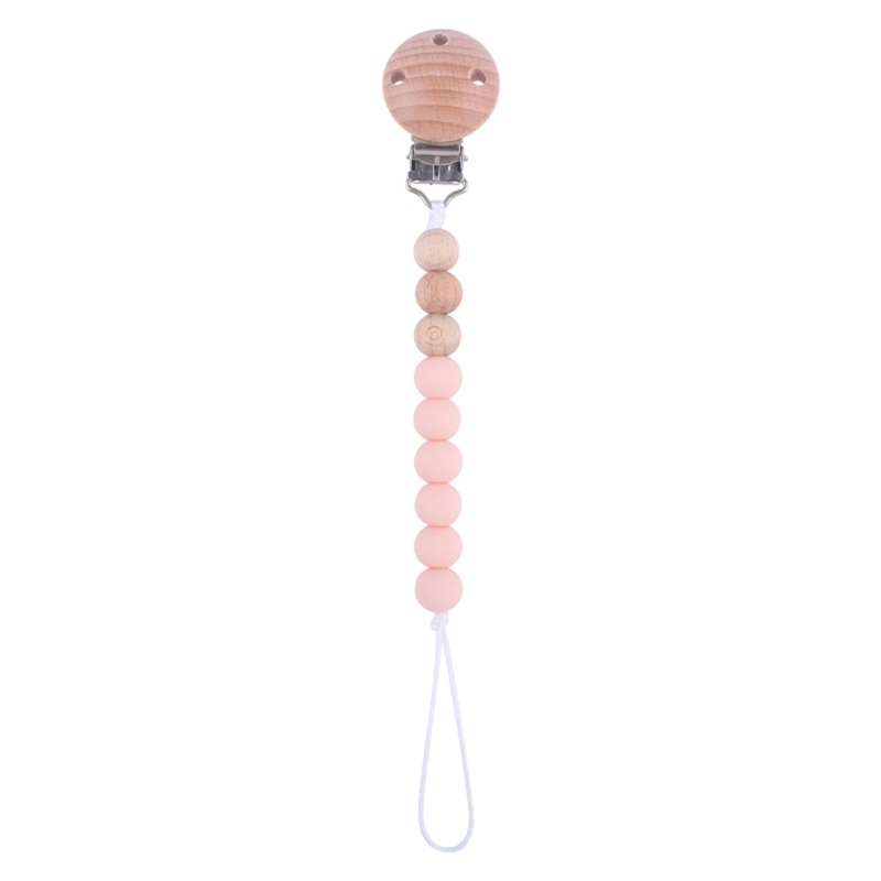 Baby Bliss Pacifier Chain: Secure Clips, Silicone Beads, and Safe Teething Fun (BPA FREE)