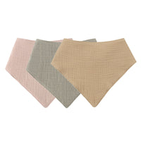 Thumbnail for Baby Cotton Triangle Scarf Bib For Burp Cloth & Bandana (3pcs & 5Pcs Sets)