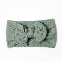 Thumbnail for Newborn Baby Headbands - Fashionable and Soft - Wide Elastic Knit Band With Bow (32 Colors)