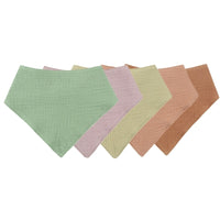 Thumbnail for Baby Cotton Triangle Scarf Bib For Burp Cloth & Bandana (3pcs & 5Pcs Sets)