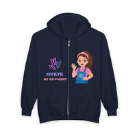 Thumbnail for IYKYK Co-Parent Rachel Coffee Hoodie | Cute Cartoon Mom Graphic Zip Sweatshirt Hoodie