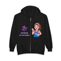 Thumbnail for IYKYK Co-Parent Rachel Coffee Hoodie | Cute Cartoon Mom Graphic Zip Sweatshirt Hoodie