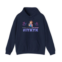 Thumbnail for IYKYK Co-Parent Rachel Coffee Hoodie | Cute Cartoon Mom Graphic Slip Over Sweatshirt Hoodie