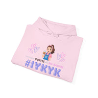 Thumbnail for IYKYK Co-Parent Rachel Coffee Hoodie | Cute Cartoon Mom Graphic Slip Over Sweatshirt Hoodie
