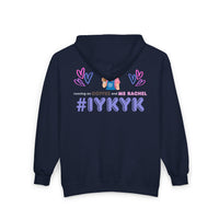 Thumbnail for IYKYK Co-Parent Rachel Coffee Hoodie | Cute Cartoon Mom Graphic Zip Sweatshirt Hoodie