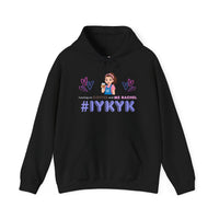 Thumbnail for IYKYK Co-Parent Rachel Coffee Hoodie | Cute Cartoon Mom Graphic Slip Over Sweatshirt Hoodie