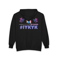 Thumbnail for IYKYK Co-Parent Rachel Coffee Hoodie | Cute Cartoon Mom Graphic Zip Sweatshirt Hoodie