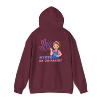 Thumbnail for IYKYK Co-Parent Rachel Coffee Hoodie | Cute Cartoon Mom Graphic Slip Over Sweatshirt Hoodie